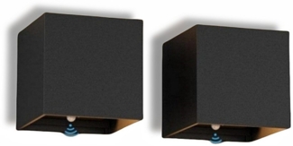 OULENBIYAR Wandleuchte 2 Stück 7W LED Wandlampe Auf und ab Einstellbarer Lichtstrahl 10x10 cm, LED fest integriert, Warmweiß, Wandleuchte mit Bewegungsmelder, für Wohnzimmer, Flur, Hotel, Balkon