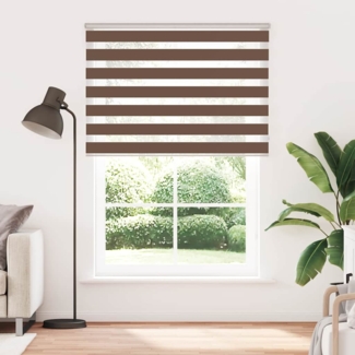 vidaXL Zebrarollo Braun 165x200 cm Stoffbreite 160,9 cm Polyester 4014378