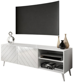 Lookway TV-Schrank VIRGINIA mit glänzend weißer Front