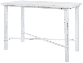 Casa Padrino Landhausstil Esstisch Antik Weiß 120 x 60 x H. 80 cm - Kleiner Shabby Chic Esszimmertisch