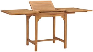 Gartentisch | Garten-Esstisch | Balkontisch Ausziehbar (110-160)x80x75 cm Massivholz Teak