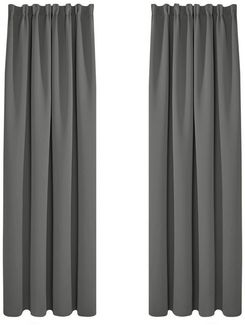 Deconovo Verdunkelungsvorhang Gardinen mit Kräuselband Blickdicht Vorhänge Wohnzimmer 4er Set, Vorhang Verdunkelung Vorhänge Kälteschutz Schlafzimmer Thermovorhang