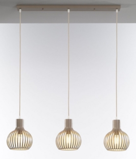 casa NOVA Pendelleuchte casa NOVA Pendelleuchte COLLIN II LBH 94x20x150 cm beige Hängelampe