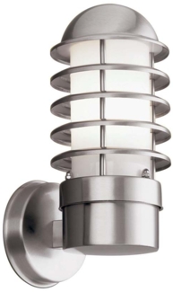 Wandleuchte, Edelstahl, H 30 cm, LOUVRE