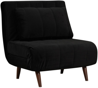 Bronx71 Schlafsessel Hanna Samt schwarz