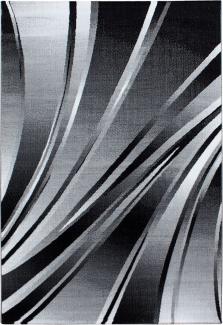 Kurzflor Teppich Paolo rechteckig - 240x340 cm - Schwarz