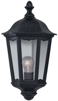 Außen Wandleuchte, Laterne, Aluminium, Glas, dimmbar