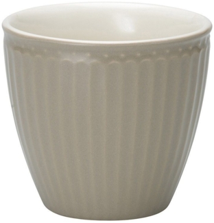 Greengate Latte Cup Alice Warm Grey Tasse Steingut Grau