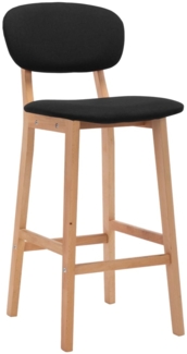 vidaXL Barhocker 2 Stk. Schwarz Stoff [289373]