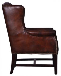 Ohrensessel Kaiser Leder Vintage-Cigar