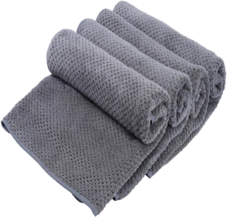 OTTO home Handtücher Parris, diverse Größen, ideal als Sporthandtuch, Reisehandtuch, Microfaser (4-St), sehr leicht, kompakt, schnelltrocknend, Mikrofaser, mit Waffelmuster