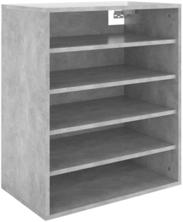 vidaXL Schuhschrank Betongrau 60x35x70 cm Holzwerkstoff 808940