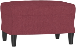 vidaXL Fußhocker Weinrot 60x50x41 cm Stoff 349285