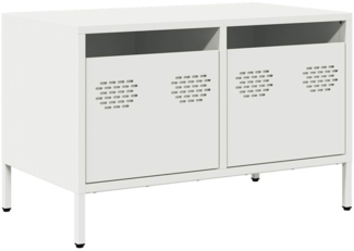 vidaXL TV-Schrank Weiß 68x39x43,5 cm Kaltgewalzter Stahl 851237