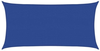 vidaXL Sonnensegel 160 g/m² Rechteckig Blau 2,5x5 m HDPE 311511