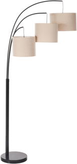Stehlampe CARONI Leinen Beige