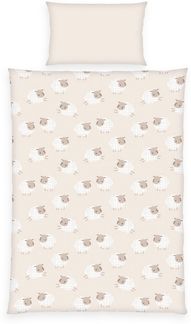 Baby Best Wendebettwäsche babybest Schäfchen, Flanell, 2 teilig, besonders kuschelig