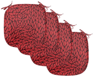 Abakuhaus Stuhlkissen Dekoratives wasserfestes Kissen mit Riemen für Küchensitze, Abstrakt Zusammenfassung Grid