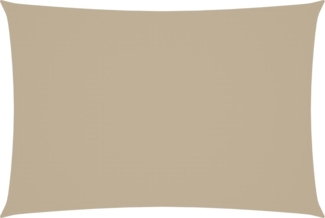 vidaXL Sonnensegel Oxford-Gewebe Rechteckig 2,5x4,5 m Beige 135153