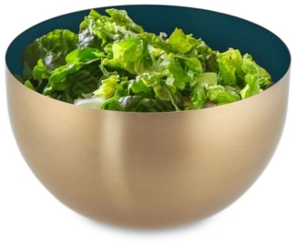 Zweifarbige Salatschüssel aus Edelstahl