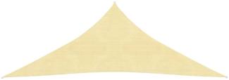 Sonnensegel HDPE Dreieckig 3,6 x 3,6 x 3,6 m Beige