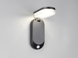 Solar Wandleuchte LAGOAS mit Bewegungsmelder & dezentem Dauerlicht