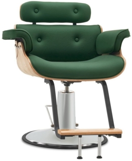 Barberpub Stuhl Barberpub Friseurstuhl Friseursessel Retro Kunstleder 8261, Höhenverstellbar für Herren Damen