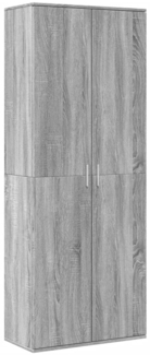 vidaXL Highboard Grau Sonoma 70x35x180 cm Holzwerkstoff 3276663