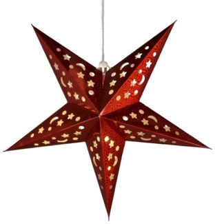 Meinposten LED-Lichterkette Sternleuchte Weihnachtsbeleuchtung LED Batterie Weihnachtsdeko Stern