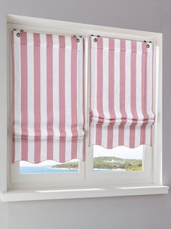 Rollo Raffrollo, heine, halbtransparent, Ösen mit Fensterhaken