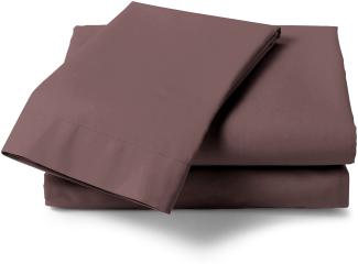 Heckett and Lane Mako Satin 1 x Laken 160 x 290 cm Elementi Marsala Brown