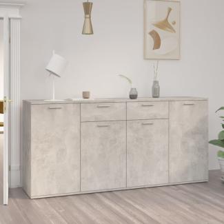 Sideboard 160x36x75 cm, Holzwerkstoff Betongrau