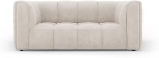 Micadoni Sofa Serena 2-Sitzer Strukturierter Stoff Beige