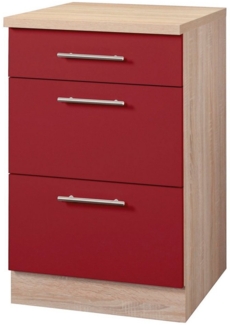 wiho Küchen Unterschrank Montana 50 cm breit mit 2 Auszügen