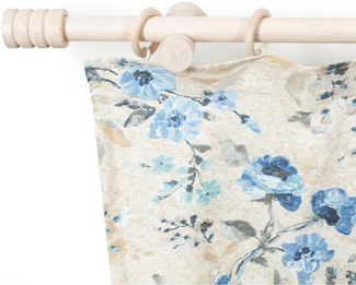 SN DECO GROUP Gardinenstange Pisa, 1-läufig, Fixmaß, mit Bohren, verschraubt, Holzwerkstoff, 28 mm, Holz, verschiedene Längen und Farben, Komplettset