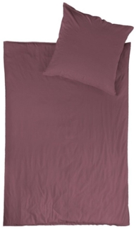 jilda-tex Bettwäsche Lissabon, Renforcé (Bio-Baumwolle), 2 teilig, unifarben, stonewashed und in vielen Farben