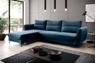 Wohnideebilder Silva Dunkelblau Couchgarnitur CO-SIL-LT-40LU