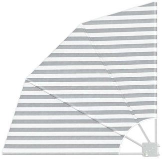 vidaXL Balkon Sichtschutz Anthrazit und Weiß 115 x 115 cm Stoff 42000913