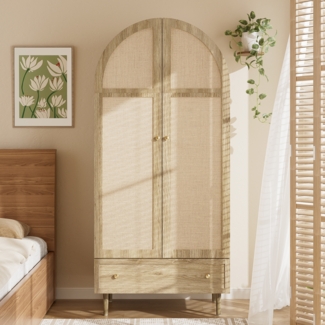 Kleiderschrank 79 x 50 x 175 cm mit Schubladen – eleganter Stauraum im Eichenlook