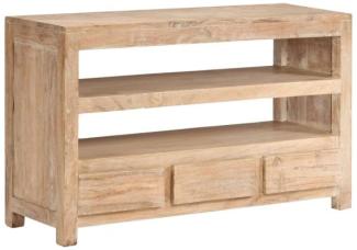 vidaXL TV-Schrank Akazienholz Massiv 90x30x55 cm Hellbraun