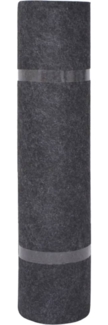 vidaXL Messeteppich Rillen 1,2x10 m Anthrazit 287668