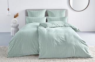 LeGer Home by Lena Gercke Bettwäsche Linnea, Flanell, 2 teilig, aus 100% Baumwolle, Streifendesign