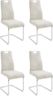 Home affaire Esszimmerstuhl Milano (Set, 4 St), (2 oder 4 Stück), Bezug in Microfaser oder Cord, Freischwinger