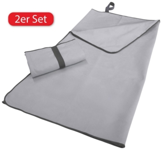 my home Sporthandtuch Elja Reisehandtuch, Strandhandtuch, (2-St), auch als 2er Set erhältlich, schnelltrocknend & saugfähig, Mikrofaser