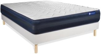 Actilatex tech Matratze 120x200 cm + Bettgestell mit Lattenrost, Härtegrad 5, Latex und Memory-Schaum, Höhe : 24 cm