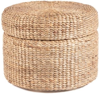 Der Runde Aufbewahrungs-Hocker - Natur - Natürlich - 60x60x45cm
