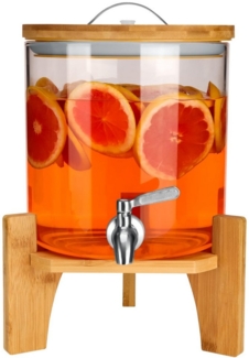 Belle Vous Aufbewahrungssystem Belle Vous Getränkespender Glas mit Zapfhahn - 5l, Glas, (1-tlg)