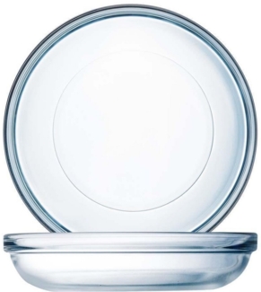 Arcoroc Gebäckteller Arcoroc Empilable Puddingteller stapelbar 6er Set, Glas, (Spar-Set)