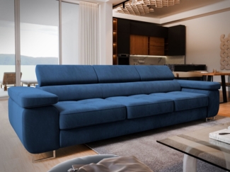 Masseno Sofa MOSINE mit Schlaffunktion, Schlafsofa, Couch mit Bettkasten
