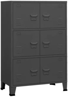 vidaXL Lagerschrank Industrial Anthrazit 75x40x115 cm Metall 339630